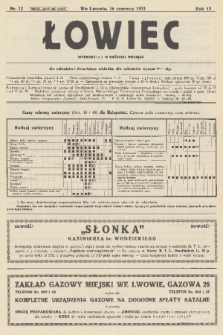 Łowiec : organ Małopolskiego Towarzystwa Łowieckiego. R. 53, 1931, nr 12