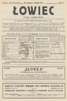 Łowiec : organ Małopolskiego Towarzystwa Łowieckiego. R. 53, 1931, nr 15