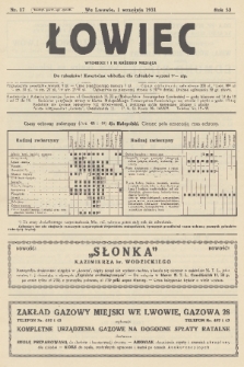 Łowiec : organ Małopolskiego Towarzystwa Łowieckiego. R. 53, 1931, nr 17