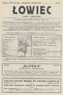 Łowiec : organ Małopolskiego Towarzystwa Łowieckiego. R. 53, 1931, nr 21