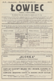 Łowiec : organ Małopolskiego Towarzystwa Łowieckiego. R. 53, 1931, nr 22