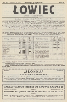 Łowiec : organ Małopolskiego Towarzystwa Łowieckiego. R. 53, 1931, nr 23