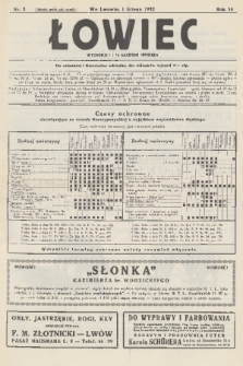 Łowiec : organ Małopolskiego Towarzystwa Łowieckiego. R. 54, 1932, nr 3