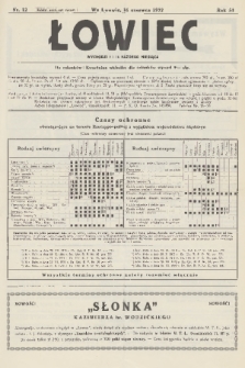 Łowiec : organ Małopolskiego Towarzystwa Łowieckiego. R. 54, 1932, nr 12