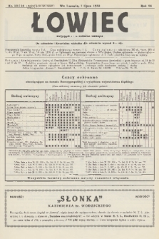 Łowiec : organ Małopolskiego Towarzystwa Łowieckiego. R. 54, 1932, nr 13 i 14