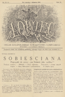 Łowiec : organ Małopolskiego Towarzystwa Łowieckiego. R. 55, 1933, nr 15 i 16