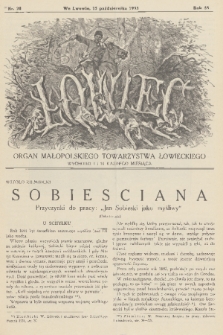 Łowiec : organ Małopolskiego Towarzystwa Łowieckiego. R. 55, 1933, nr 20