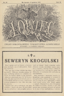 Łowiec : organ Małopolskiego Towarzystwa Łowieckiego. R. 55, 1933, nr 24