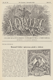 Łowiec : organ Małopolskiego Towarzystwa Łowieckiego. R. 56, 1934, nr 21 i 22
