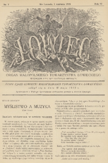 Łowiec : organ Małopolskiego Towarzystwa Łowieckiego. R. 57, 1935, nr 7