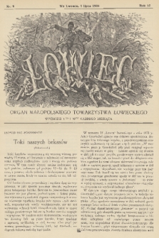 Łowiec : organ Małopolskiego Towarzystwa Łowieckiego. R. 57, 1935, nr 9