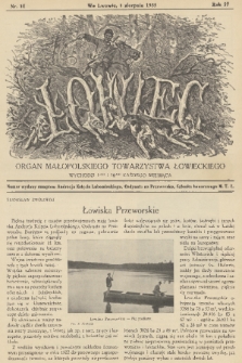Łowiec : organ Małopolskiego Towarzystwa Łowieckiego. R. 57, 1935, nr 10