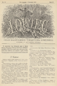 Łowiec : organ Małopolskiego Towarzystwa Łowieckiego. R. 57, 1935, nr 13