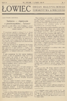 Łowiec : organ Małopolskiego Towarzystwa Łowieckiego. R. 58, 1936, nr 2