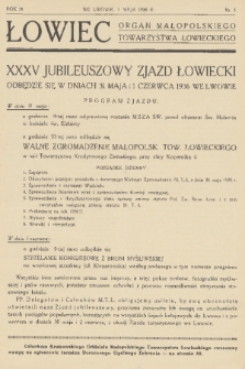 Łowiec : organ Małopolskiego Towarzystwa Łowieckiego. R. 58, 1936, nr 5