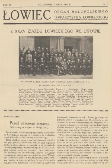 Łowiec : organ Małopolskiego Towarzystwa Łowieckiego. R. 58, 1936, nr 7