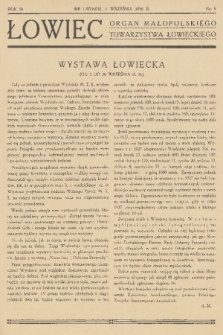 Łowiec : organ Małopolskiego Towarzystwa Łowieckiego. R. 58, 1936, nr 9