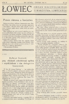 Łowiec : organ Małopolskiego Towarzystwa Łowieckiego. R. 58, 1936, nr 12