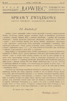 Łowiec : organ Małopolskiego Towarzystwa Łowieckiego. R. 59 [!], 1938, nr 3-4