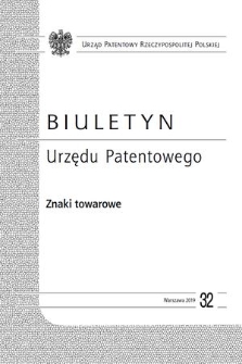 Biuletyn Urzędu Patentowego. Znaki Towarowe. 2019, nr 32