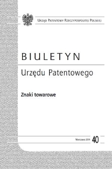 Biuletyn Urzędu Patentowego. Znaki Towarowe. 2019, nr 40