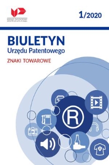 Biuletyn Urzędu Patentowego. Znaki Towarowe. 2020, nr 1