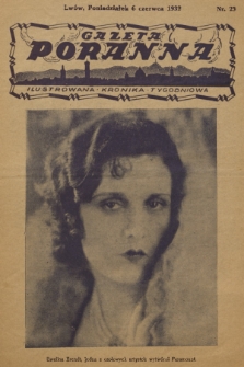 Gazeta Poranna : ilustrowana kronika tygodniowa. 1932, nr 23