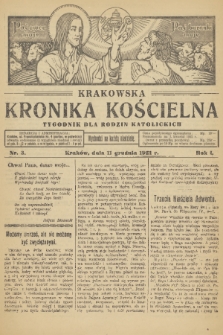 Krakowska Kronika Kościelna. R. 1, 1921, nr 3