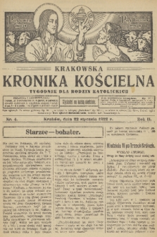Krakowska Kronika Kościelna. R. 2, 1922, nr 4
