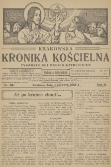 Krakowska Kronika Kościelna. R. 2, 1922, nr 23