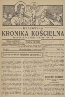 Krakowska Kronika Kościelna. R. 2, 1922, nr 24