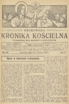 Krakowska Kronika Kościelna. R. 2, 1922, nr 26