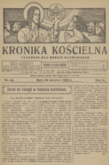 Krakowska Kronika Kościelna. R. 2, 1922, nr 34