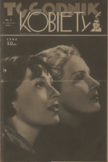 Tygodnik Kobiety. R. 1, 1935, nr 1