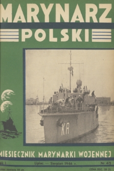 Marynarz Polski : miesięcznik Marynarki Wojennej. R. 1, 1946, nr 4