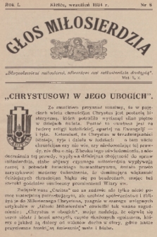 Głos Miłosierdzia. R. 1, 1934, nr 8