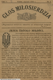 Głos Miłosierdzia. R. 2, 1935, nr 1