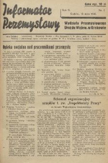 Informator Przemysłowy Wydziału Przemysłowego Urzędu Wojew. w Krakowie. R. 2, 1946, nr 5
