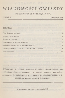 Wiadomości Gwiazdy. 1928, nr 8