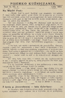 Pisemko Kuźniczanek. R. 5, 1925, nr 2
