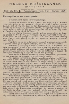 Pisemko Kuźniczanek. R. 6, 1926, nr 3