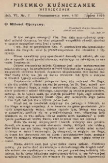 Pisemko Kuźniczanek. R. 6, 1926, nr 7