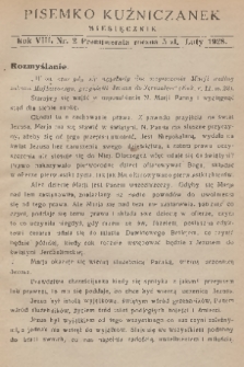 Pisemko Kuźniczanek. R. 8, 1928, nr 2