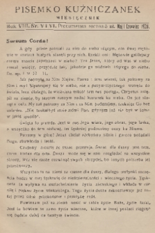 Pisemko Kuźniczanek. R. 8, 1928, nr 5-6