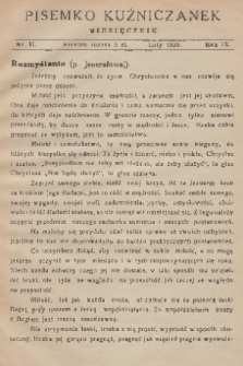Pisemko Kuźniczanek. R. 9, 1929, nr 2