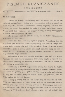 Pisemko Kuźniczanek. R. 9, 1929, nr 11