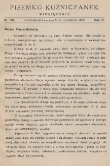 Pisemko Kuźniczanek. R. 9, 1929, nr 12