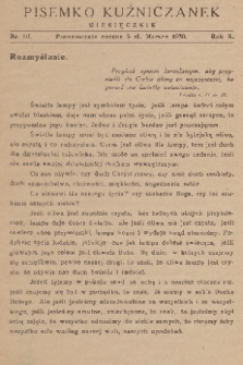 Pisemko Kuźniczanek. R. 10, 1930, nr 3