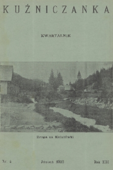 Kuźniczanka. R. 13, 1933, nr 4