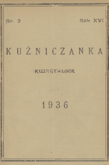 Kuźniczanka. R. 16, 1936, nr 3